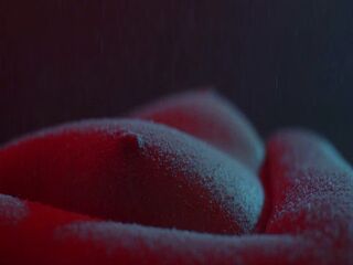 Snow Falling On My Tits And Pussy - Softcore Christmas Tease Closeup