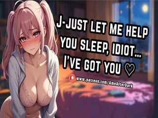 Tsundere Bully Sneaks In & Gently Fucks You To Bed [Soft Nursing Handjob → Loving Creampie + Confession]