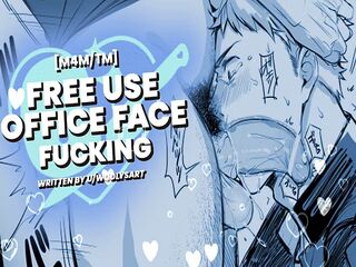 Getting Throatfucked as a Free Use Office Toy  AUDIO EROTICA FOR GAY MEN